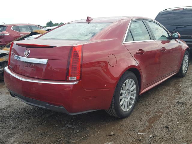 1G6DG5E5XC0122550 - 2012 CADILLAC CTS LUXURY RED photo 4