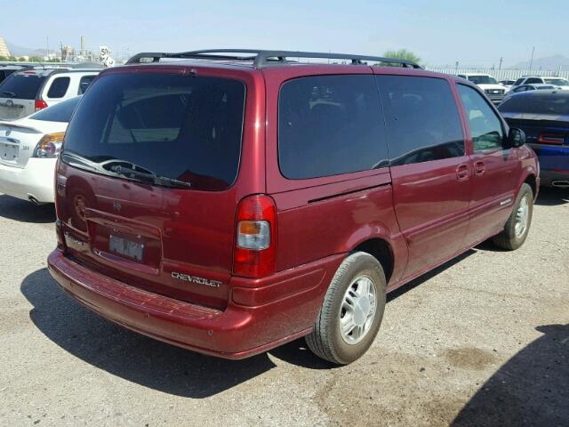 1GNDX13E93D284761 - 2003 CHEVROLET VENTURE LU RED photo 4