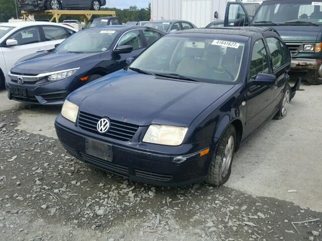 3VWSA29M4YM157818 - 2000 VOLKSWAGEN JETTA GLS BLUE photo 2