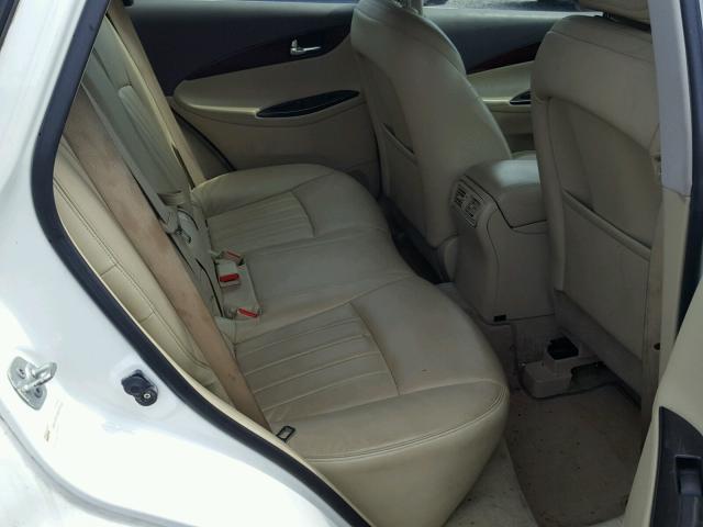 JNKAJ09F48M358522 - 2008 INFINITI EX35 BASE WHITE photo 6