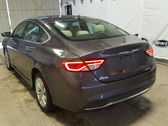 1C3CCCCB9GN147454 - 2016 CHRYSLER 200 C GRAY photo 3