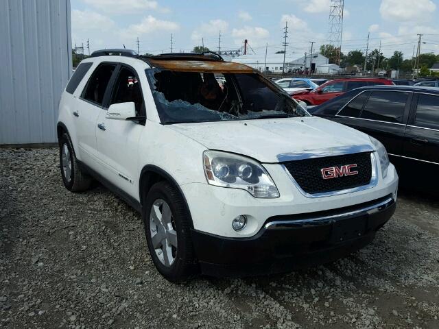 1GKEV23728J250006 - 2008 GMC ACADIA WHITE photo 1