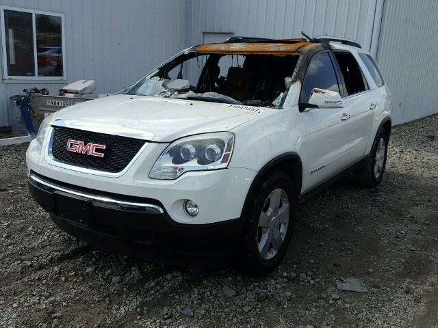 1GKEV23728J250006 - 2008 GMC ACADIA WHITE photo 2