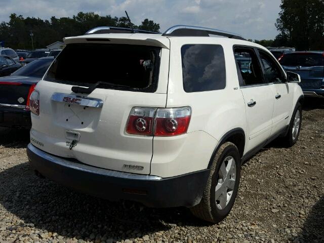 1GKEV23728J250006 - 2008 GMC ACADIA WHITE photo 4