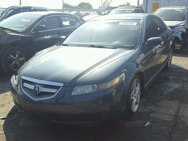 19UUA66265A064735 - 2005 ACURA TL GREEN photo 2