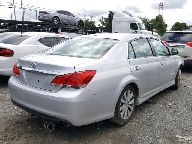 4T1BK3DB6BU413905 - 2011 TOYOTA AVALON BAS SILVER photo 4