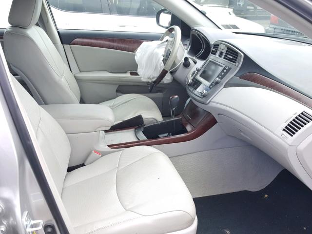 4T1BK3DB6BU413905 - 2011 TOYOTA AVALON BAS SILVER photo 5