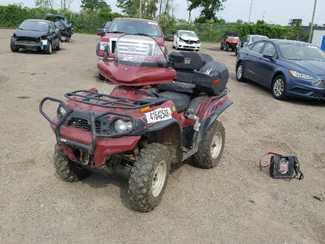 JKAVFDD119B517527 - 2009 KAWASAKI KVF750 E BURGUNDY photo 2