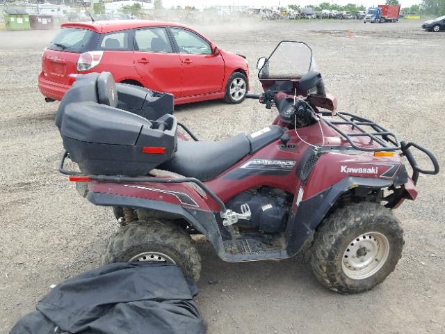 JKAVFDD119B517527 - 2009 KAWASAKI KVF750 E BURGUNDY photo 9