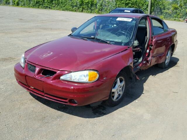 1G2NE52E65M222219 - 2005 PONTIAC GRAND AM S Bordo foto 2