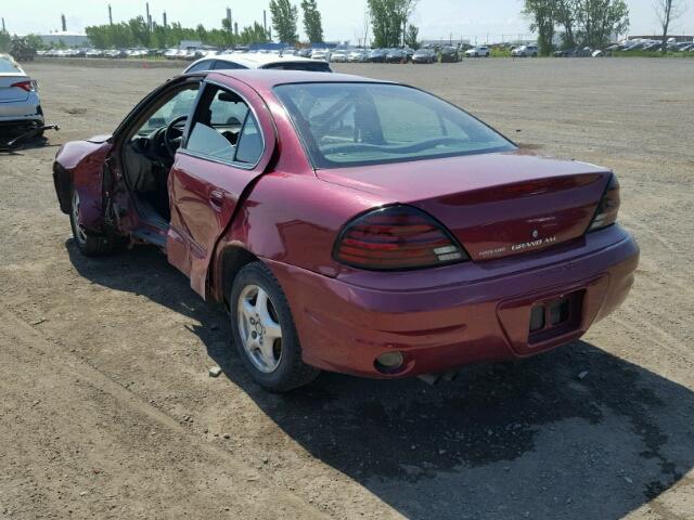 1G2NE52E65M222219 - 2005 PONTIAC GRAND AM S Bordo foto 3