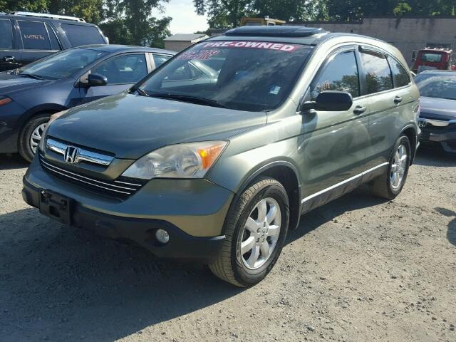 JHLRE48557C052140 - 2007 HONDA CR-V GREEN photo 2