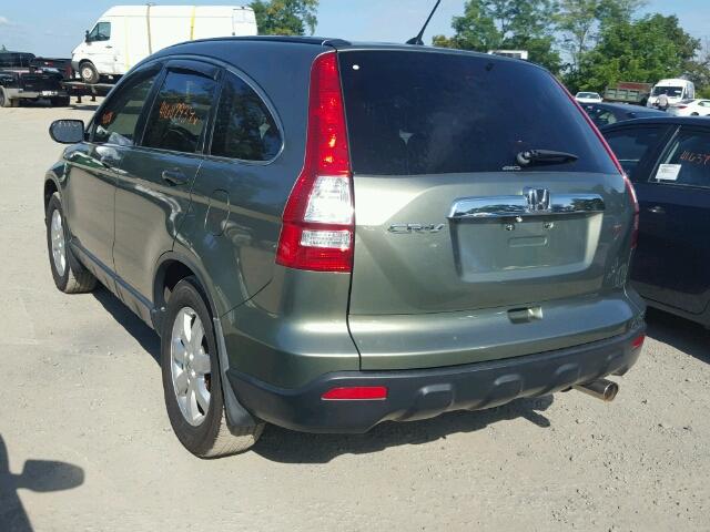 JHLRE48557C052140 - 2007 HONDA CR-V GREEN photo 3