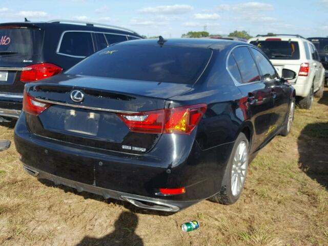JTHBE1BL5D5023806 - 2013 LEXUS GS BLACK photo 4