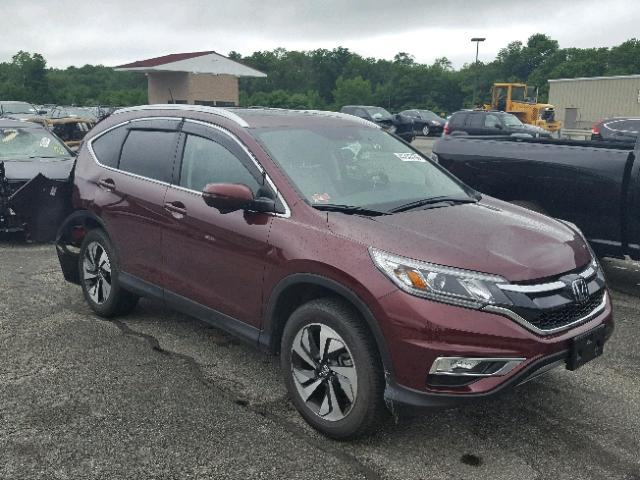 5J6RM4H98GL092659 - 2016 HONDA CR-V TOURI MAROON photo 1