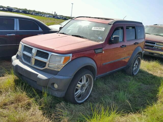 1D8GU28K87W597816 - 2007 DODGE NITRO RED photo 2