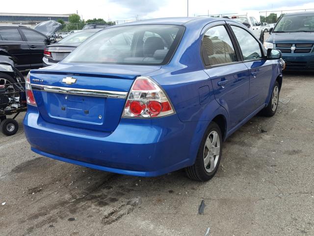 KL1TD5DE6AB103263 - 2010 CHEVROLET AVEO LS BLUE photo 4