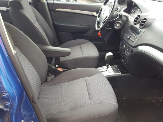 KL1TD5DE6AB103263 - 2010 CHEVROLET AVEO LS BLUE photo 5
