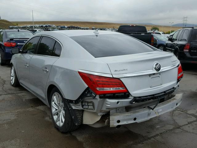 1G4GB5G38EF101230 - 2014 BUICK LACROSSE SILVER photo 3