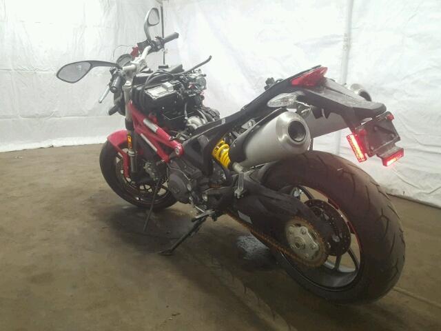 ZDM1RANN4DB070586 - 2013 DUCATI MONSTER 79 RED photo 3