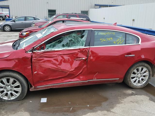1G4GD5GR3CF217477 - 2012 BUICK LACROSSE P RED photo 10