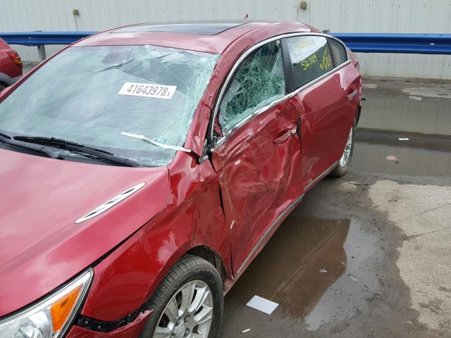 1G4GD5GR3CF217477 - 2012 BUICK LACROSSE P RED photo 9