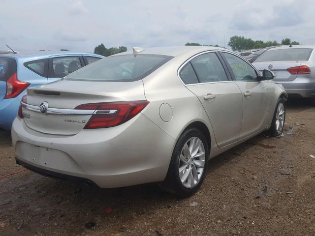 2G4GK5EX3G9115229 - 2016 BUICK REGAL BEIGE photo 4