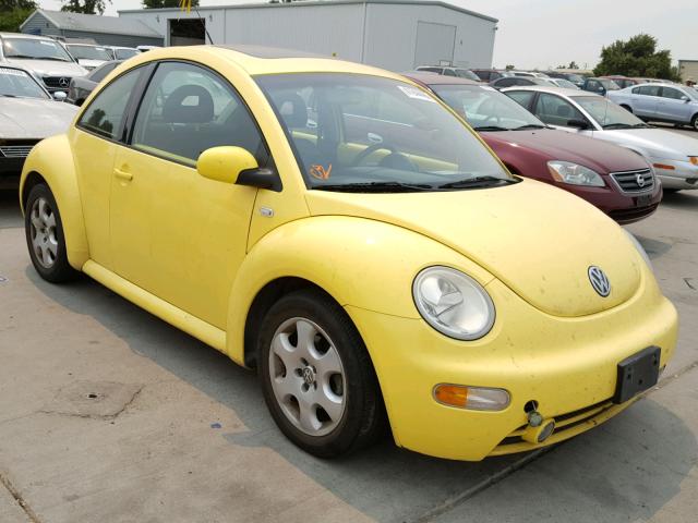 3VWCK21C22M406452 - 2002 VOLKSWAGEN NEW BEETLE 黄色 照片 1