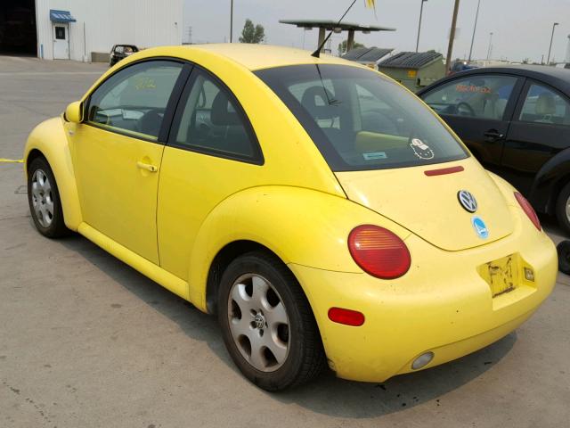 3VWCK21C22M406452 - 2002 VOLKSWAGEN NEW BEETLE 黄色 照片 3