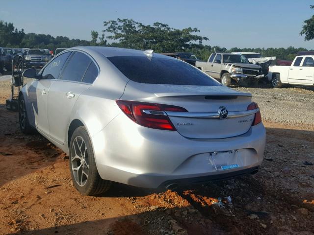 2G4GL5EX1H9151239 - 2017 BUICK REGAL SPOR SILVER photo 3