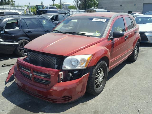 1B3HB28B98D645380 - 2008 DODGE CALIBER RED photo 2