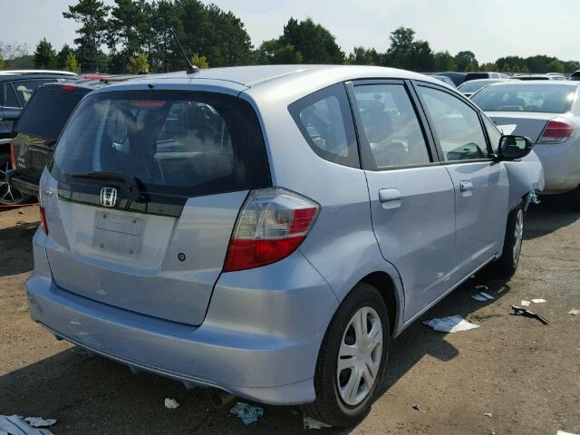 JHMGE87249S069473 - 2009 HONDA FIT BLUE photo 4