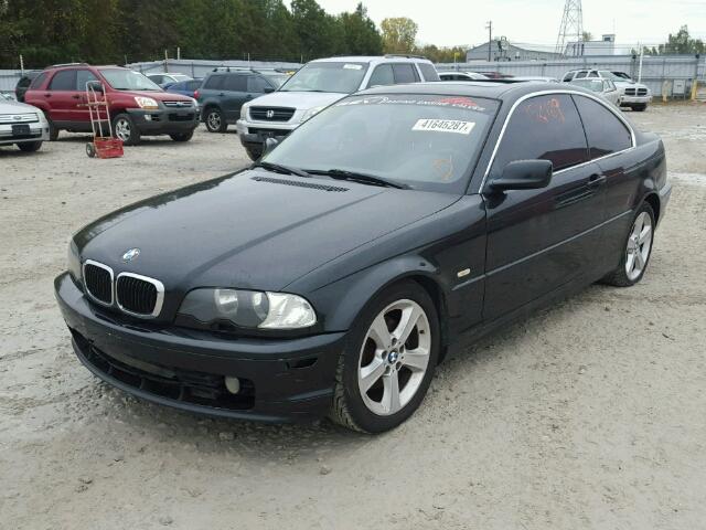 WBABN33402PG58387 - 2002 BMW 325 CI BLACK photo 2