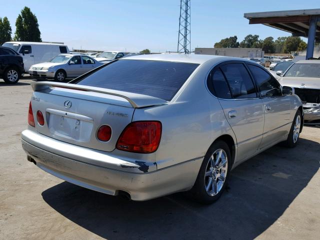 JT8BL69S440015371 - 2004 LEXUS GS 430 SILVER photo 4