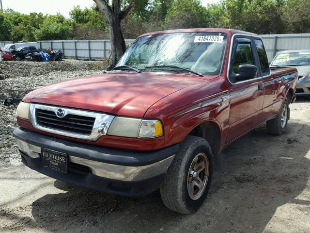 4F4YR16C8WTM02217 - 1998 MAZDA B2500 CAB RED photo 2