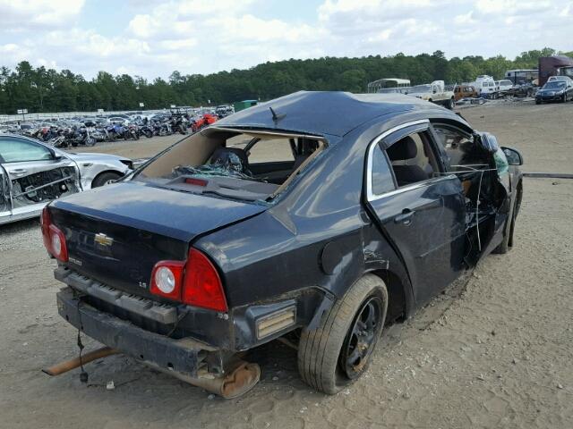 1G1ZG57B78F168260 - 2008 CHEVROLET MALIBU LS BLACK photo 4