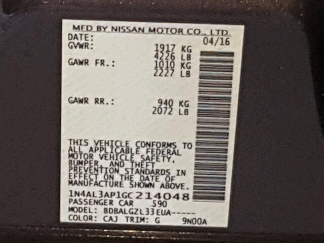 1N4AL3AP1GC214048 - 2016 NISSAN ALTIMA 2.5 BROWN photo 10