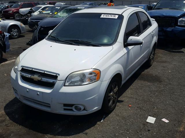 KL1TG5DE7BB127287 - 2011 CHEVROLET AVEO LT WHITE photo 2