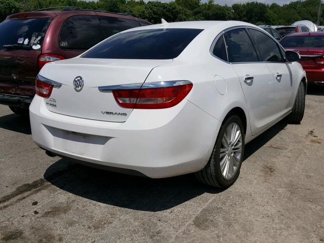 1G4PP5SK1E4193423 - 2014 BUICK VERANO WHITE photo 4