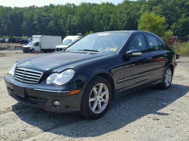 WDBRF92H07F902361 - 2007 MERCEDES-BENZ C 280 4MAT BLACK photo 2