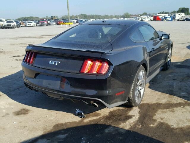 1FA6P8CF7H5332591 - 2017 FORD MUSTANG GT BLACK photo 4