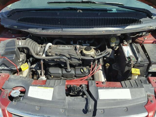 2A4GP64L36R640195 - 2006 CHRYSLER TOWN & COU RED photo 7