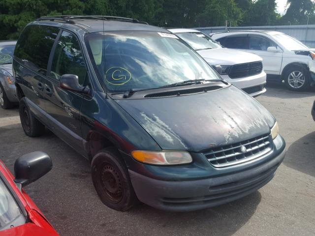 2P4GP45G0XR178641 - 1999 PLYMOUTH VOYAGER SE GREEN photo 1