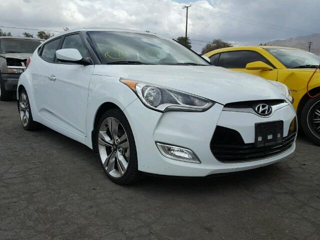 KMHTC6AD6EU191444 - 2014 HYUNDAI VELOSTER B WHITE photo 1