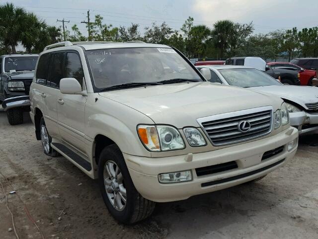 JTJHT00W133528810 - 2003 LEXUS LX 470 CREAM photo 1