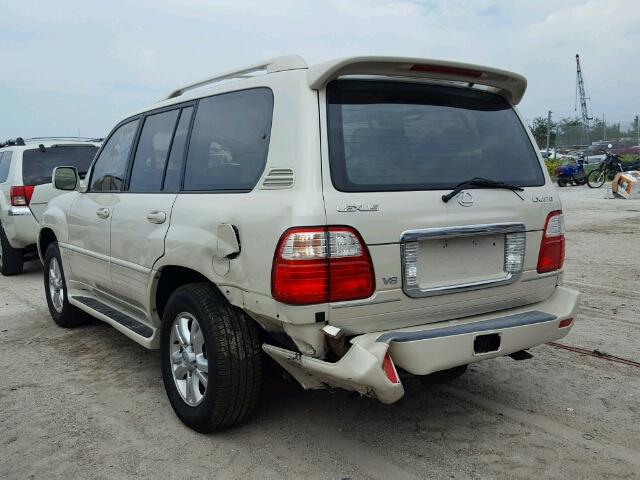 JTJHT00W133528810 - 2003 LEXUS LX 470 CREAM photo 3