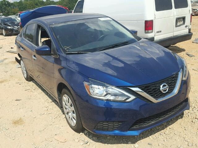 3N1AB7AP8GY311763 - 2016 NISSAN SENTRA S BLUE photo 1