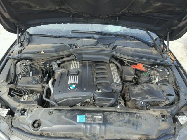 WBANU53528CT03108 - 2008 BMW 528 BLACK photo 7