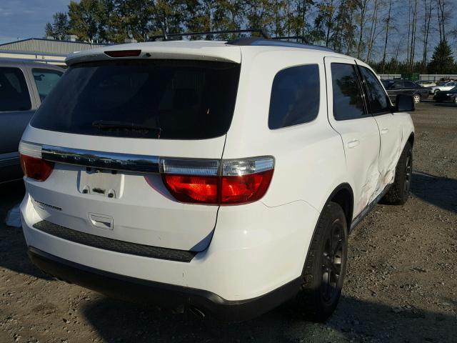 1C4RDJAG6DC690340 - 2013 DODGE DURANGO SX WHITE photo 4