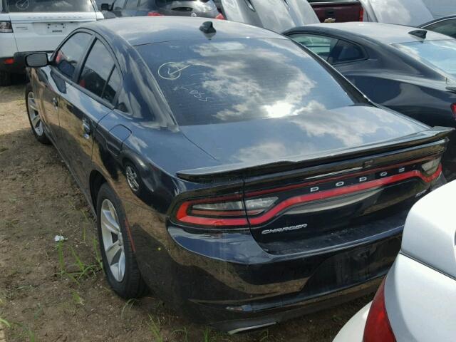 2C3CDXHG5HH537843 - 2017 DODGE CHARGER SX BLACK photo 3